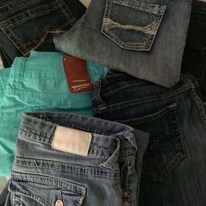 Bundle of jeans (6 total)  - Size 9/10